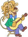 лев с гитарой