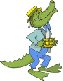 зеленый крокодил