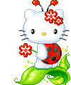 котенок с цветочком