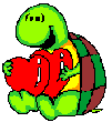 черепаха с сердечком